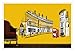 DIY Home Decor Art Removable Wall Stickers London Street & London Bus Wall Decals #77
