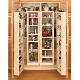 Rev-A-Shelf 4WP18-45-KIT 45 Swing Out Pantry Kit - Wood - Maple by Rev-A-Shelf