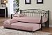 Hammer Tone Green Finish Metal Twin Size DayBed Frame & Trundle