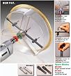 HOLE PRO X-200 Kit: 1 5/8" to 8" Adjustable Twin Blade Hole Saw Cutter 3" 4" 5" 6" 7" Capacity Tungsten Carbide Blades