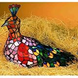 10 H Tiffany Peacock Accent Lamp