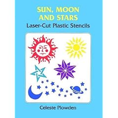 Sun, Moon and Stars Laser-Cut Plastic Stencils (Laser-Cut Stencils)