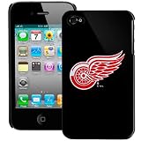 Detroit Red Wings iPhone 4 and 4S Case: Black Shell