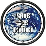 SAVE THE PLANET ~Wall Clock~ go green recycle hybrid