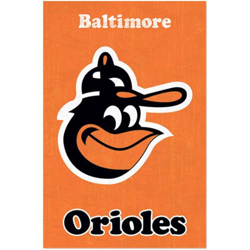 (22x34) Baltimore Orioles Retro Logo Sports Poster Print