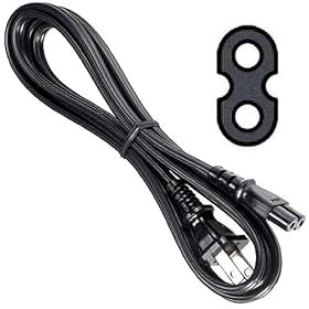 Compatible SONY 2- Prong Power Supply Cord for Laptops, Notebooks, Brand-Name Printers, Sega Dreamcast, Saturn, Xbox, and SONY PS2 Game Consoles and Many other Electronic Devices