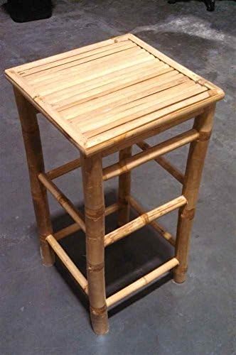 Bamboo Tiki Bar Stool in Natural Finish
