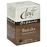 Choice Organic Ban-cha Tea (Toasted Green Tea), 16-Count Box (Pack of 6)