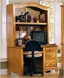 Vaughan-Bassett BB20 Series Desk and Chair Set Cottage 52 W Computer Desk and Hutch with Optional D