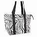 Womens Large Insulated Lunch Bag Tote in Choice of Zebra or Flower Print