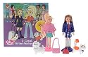 Polly Pocket 2 Cool At The Plaza - Pia and Polly Pocket Doll Set with DVD