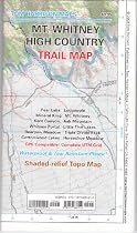 Mt. Whitney high country trail map
