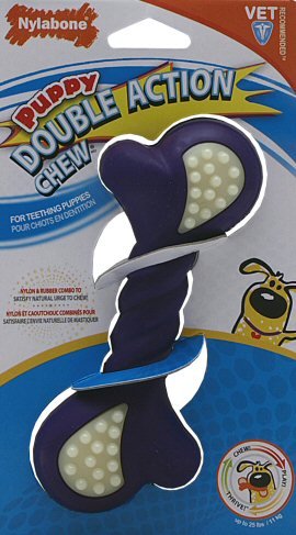 Nylabone Puppy Double Action Chew Toy, Regular