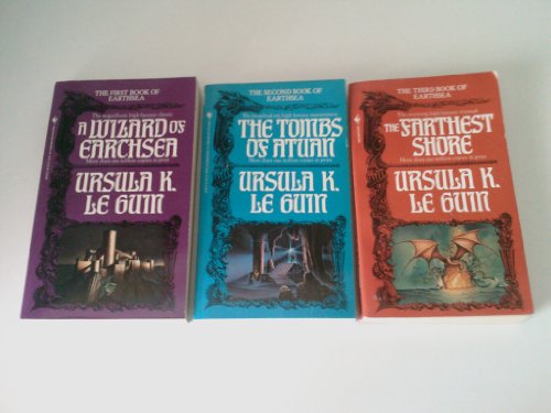 Set of 3 Earthsea Trilogy Books:  A Wizard of Earthsea; The Tombs of Atuan; The Farthest Shore