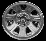 00-03 FORD RANGER STEEL WHEEL RH (PASSENGER SIDE) RIM 15 INCH TRUCK, Diameter 15, Width 7 (7 SPOKES), BRIGHT SILVER (2000 00 2001 01 2002 02 2003 03) STL03404U20R