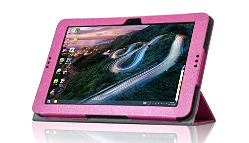 Lucco High Quality Lightweight Ultra Thin Pu Leather Stand Shell Case Cover for Hp Pavilion X2 10 10.1 Inch Pavilion X2 10-j014tu 10-j013tu Detachable 2 in 1 Touchscreen Laptop Sleeve (Hp Pavilion X2 Rose)