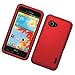 Eagle Cell Rubber Protector Case for LG Enact/VS890 - Retail Packaging - Red