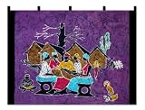 Batik wall hanging, 'Women Work Together'