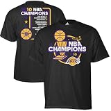 Los Angeles Lakers 2010 NBA Finals Champions Championship Roster T-Shirt