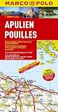 MARCO POLO Karten Italien 11 Apulien 1:200.000: Mit landschaftlich sch&ouml;nen Strecken und Sehensw&uuml;rdigkeiten - &Uuml;bersichtskarte zum Ausklappen, Entfernungstabelle, Ortsregister, Cityplan Bari - Mairdumont