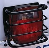 Rampage Products Euroguards Tail Light Guards - Black Powder Coat (1 Pair) Jeep Wrangler 1987 to 2006 YJ & TJ