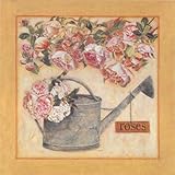 IMAGE OF Arrosoir et Roses Finest LAMINATED Print David Laurence 20x20