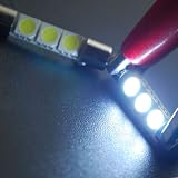 3-SMD 6000K 6641 Fuse LED Visor Vanity Mirror Lights For Acura RL TL TSX ZDX MDX RDX... by OEM