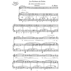 Bizet: Les Pecheurs de Perles - Je crois entendre encore (Romance) - Nadir, tenor: Instantly download and print sheet music