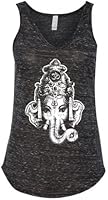 Yoga Clothing For You Ladies Ganesha Head Flowy Tank Top