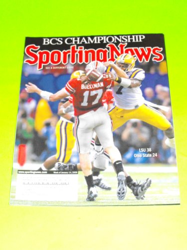 Chad Jones LSU vs Boeckman Ohio State (Sporting News Magazine - January 14, 2008