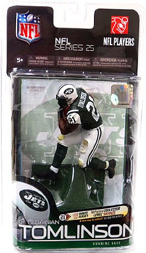 McFarlane Toys NFL Sports Picks Series 25 Action Figure LaDainian Tomlinson (New York Jets) Green Jersey