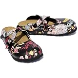 Birkenstock Dorian Silk Flowers Black by Birkenstock