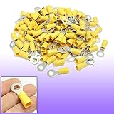 uxcell 接続子　絶縁スリーブ　ケーブルラグ　配線コネクタ　 200個入り