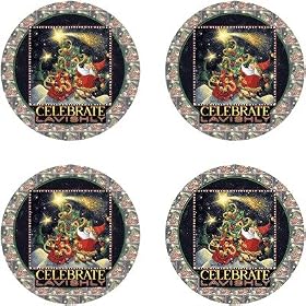 Celebrate Lavishly Drink Coasters - Style VQS1 by Thirstystone