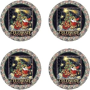 Celebrate Lavishly Drink Coasters - Style VQS1 by