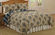 Dartmouth Court Blue Full / Queen Quilt with 2 Shams