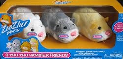 Zhu Zhu Pets Special Collector Pack w 3 Zhu Zhu Hamster Friends: Chunk, Num Nums & Pip Squeak