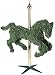 50" Pre-Lit Topiary Rocking Horse With 300 Clear Lights By GKI #179627