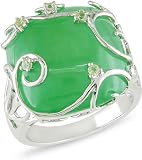 Silver 15ct Green Jade and Peridot Ring 51X3rzHaKqL. SL160 Silver 15ct Green Jade and Peridot Ring