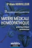 Livres Homéopathie - Matière medicale homeopathique