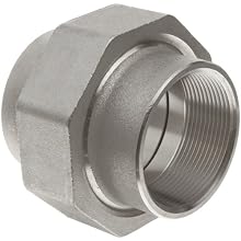Stainless Steel 316 Pipe Fitting, Union, Class 1000, NPT Female