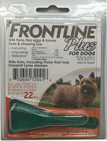 Frontline Plus Topical Flea &amp; Tick Treatment for Dogs 0-22 lbs (1 Single Dose)