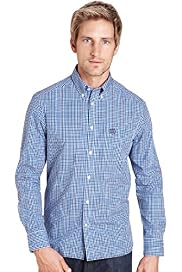 Blue Harbour Pure Cotton Mini Gingham Checked Shirt