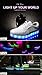 URUOI Unisex 8 Colors Of Light USB Charging White Light Up Shoes LED Sneakers