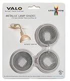LitesNow Valo Brushed Metal Lamp Shades, Set of 3