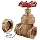 Dixon WDGV150F Cast Brass Non-Rising Stem Wedge Disc Gate Valve, 1-1/2" NPT Female x NST Male