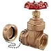 Dixon WDGV150F Cast Brass Non-Rising Stem Wedge Disc Gate Valve, 1-1/2" NPT Female x NST Male