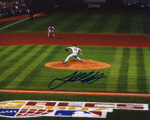 Josh Beckett Signed Photograph: Autographed Boston Red Sox 8x10 Photo