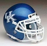 Kentucky Wildcats NCAA Mini Authentic Football Helmet From Schutt - Blue with White UK