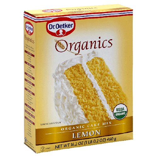 Dr. Oetker Organics Cake Mix, Lemon, 16.2-Ounce Boxes (Pack of 12) by Dr. Oetker